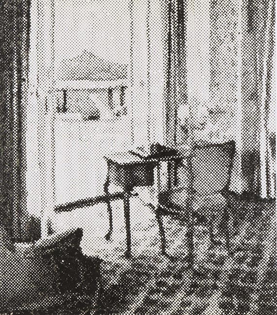 Abbildung zu: Sigmar Polke, Interieur, 1965, Dispersion auf Leinwand, Sammlung Frieder Burda, Baden-Baden.© The Estate of Sigmar Polke, Cologne / VG Bild-Kunst, Bonn 2026