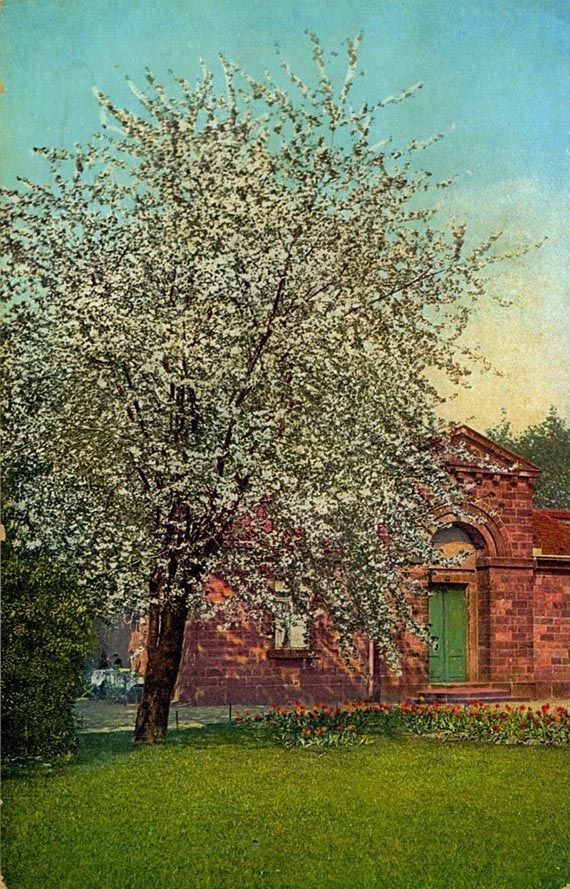 Abbildung zu: Torhaus im Großen Garten, Dresden, vor 1945, Postkarte, Koch & Bitriol, Foto: unbekannt.