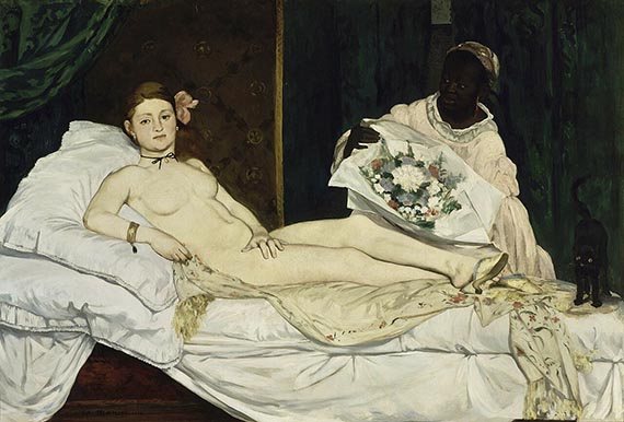 Abbildung zu: &Eacute;douard Manet, Olympia, 1863, &Ouml;l auf Leinwand, Mus&eacute;e d&rsquo;Orsay, Paris.