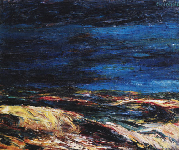 Abbildung zu: Emil Nolde, Herbstmeer XIX, 1911, Öl auf Leinwand. © Nolde Stiftung Seebüll