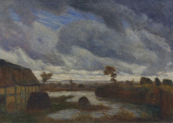 Otto Modersohn - Dunkle Moorlandschaft