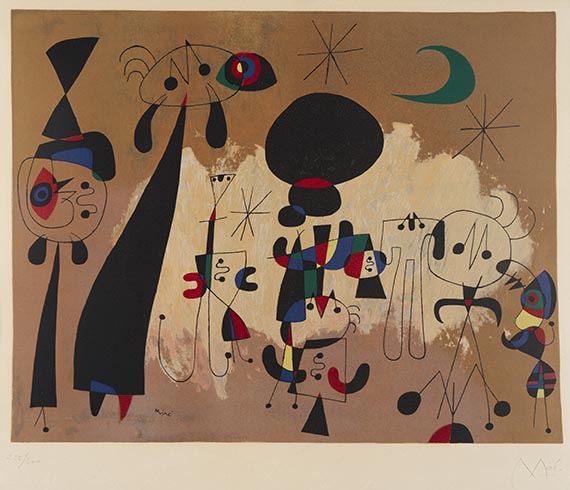 Joan Miró - Femme Lune Etoiles