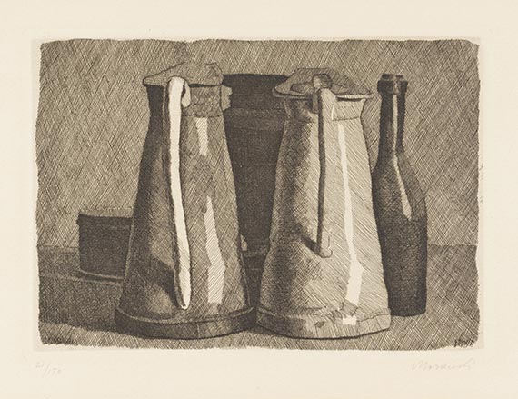 Giorgio Morandi - Natura morta con cinque oggetti