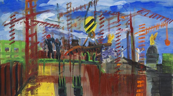 Rainer Fetting - Kräne - Friedrichstadtpassage