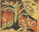 Pechstein, Hermann Max - Woodcut in colors