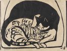 Ernst Ludwig Kirchner - Zwei Katzen