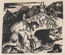 Ernst Ludwig Kirchner - Kuhherde auf der Alp im Herbst