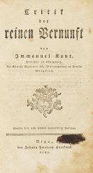 Immanuel Kant - Critik der reinen Vernunft