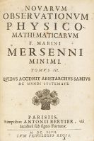 Mersenne, Marin - Cogitata physico mathematica