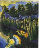 Pechstein, Hermann Max - Sonne im Schilf