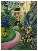 August Macke - Unser Garten mit blühenden Rabatten