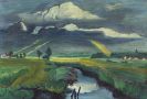 Pechstein, Hermann Max - Verziehendes Gewitter